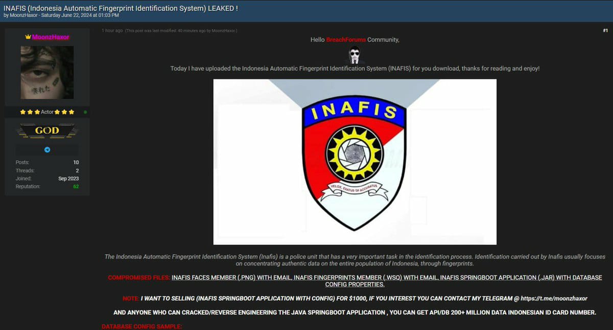 Fatal! Kemkominfo Kalah Quattrick, Data Inafis Bocor dan Dijual Bebas