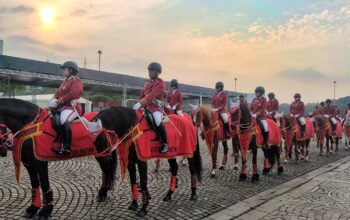 Pasukan Berkuda Ditpolsatwa Siapkan Defile Turangga Rayakan HUT Bhayangkara Ke 78