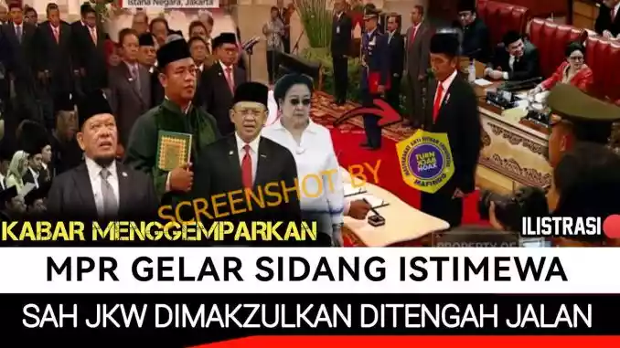Hoaks MPR Gelar Sidang Istimewa Lengserkan Jokowi