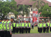 Polres Karangasem Kerahkan 169 Personil Apel Kesiapan Pengamanan Penetapan Hasil Pemilu 2024