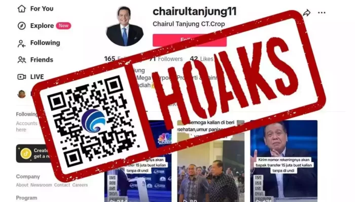 Beredar Akun TikTok Palsu Chairul Tanjung, Waspada Penipuan