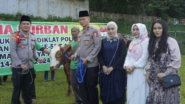 Qurban di Idul Adha, Setukpa Lemdiklat Polri Sembelih 56 Sapi dan 25 Kambing