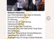 Hoaks Video Penggerebekan Pabrik Narkoba Dicampur Tepung Gorengan