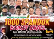 Aksi Bela Palestina & Launching 1000 Spanduk Boikot Israel Bakal Ramaikan Bandung Besok