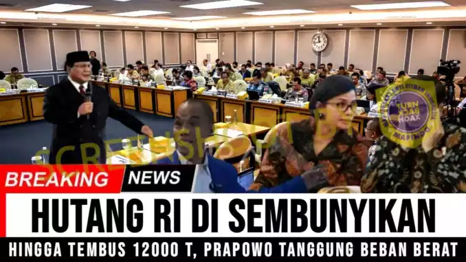 Hoaks Utang Indonesia Tembus Rp 12000 Triliun