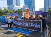 Penampakan Aksi Massa Tolak RUU Polri di CFD