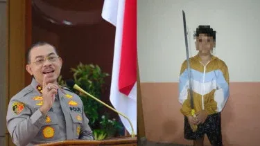 Foto Afif Maulana Bawa Pedang Panjang Viral di Medsos, Polda Sumbar Semringah