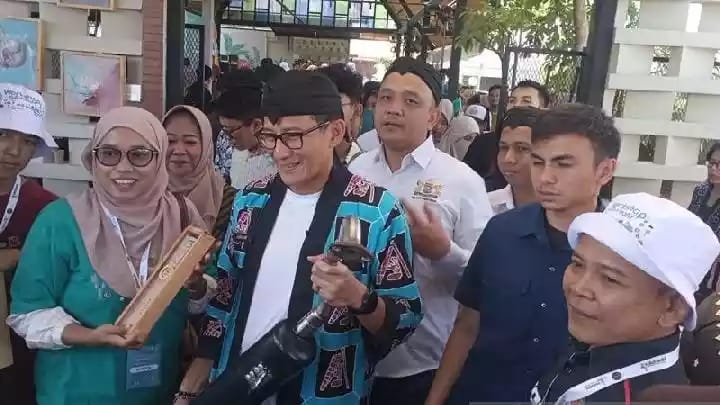 Sandiaga Puji Knalpot ‘Zero Noise’ Buatan Pengrajin Purbalingga