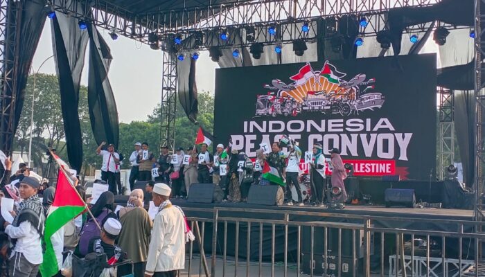 Konvoi Bela Palestina, Lautan Massa Aksi Bergerak dari Masjid Al Azhar ke JIExpo Kemayoran