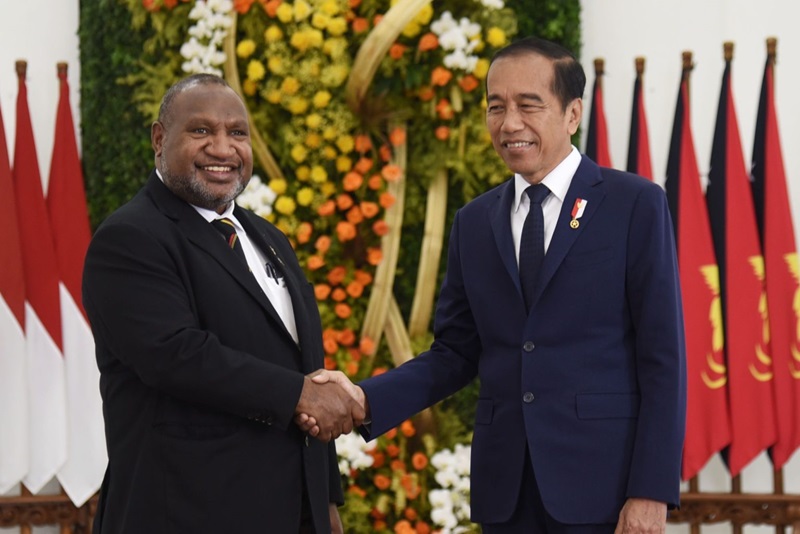 James Marape dan Joko Widodo di Bogor 15 Juli 2024