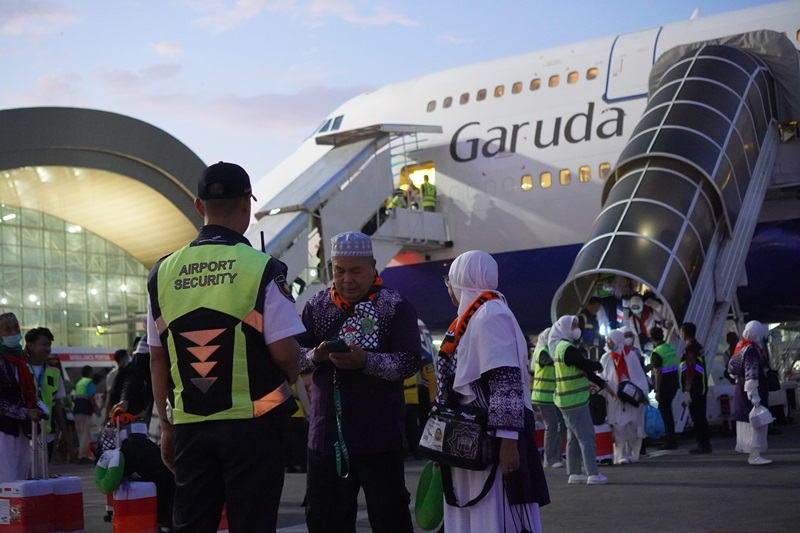 Jemaah Haji Indonesia Tiba di Tanah Air