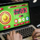 Diverse adults gambling shoot