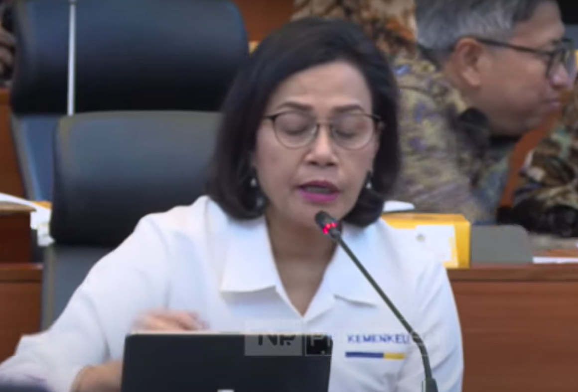 Sri Mulyani Indrawati di Banggar DPR