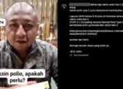 Hoaks KLB Polio Disebabkan Vaksin Polio Tipe-2