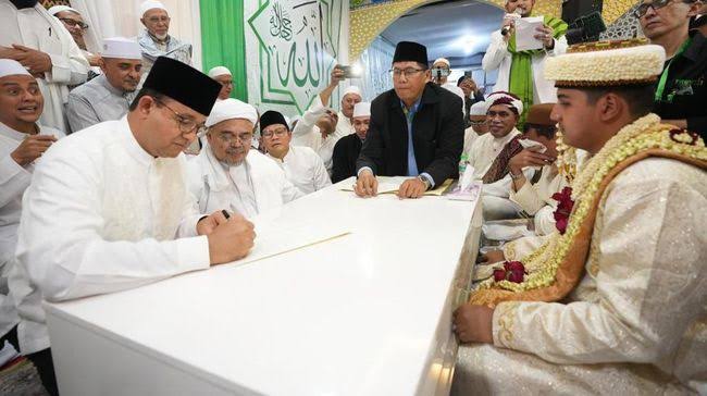Anies Kembali Jadi Saksi Nikah Putri Rizieq Shihab: Kode Dukung Pilgub Jakarta ?