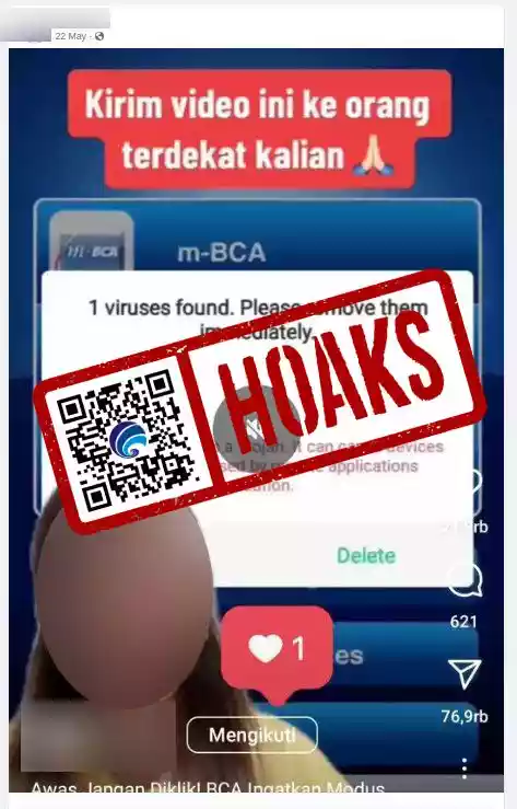 Heboh Gambar Pop Up Terkait Serangan Malware Trojan pada Aplikasi BCA Mobile, Cek Faktanya