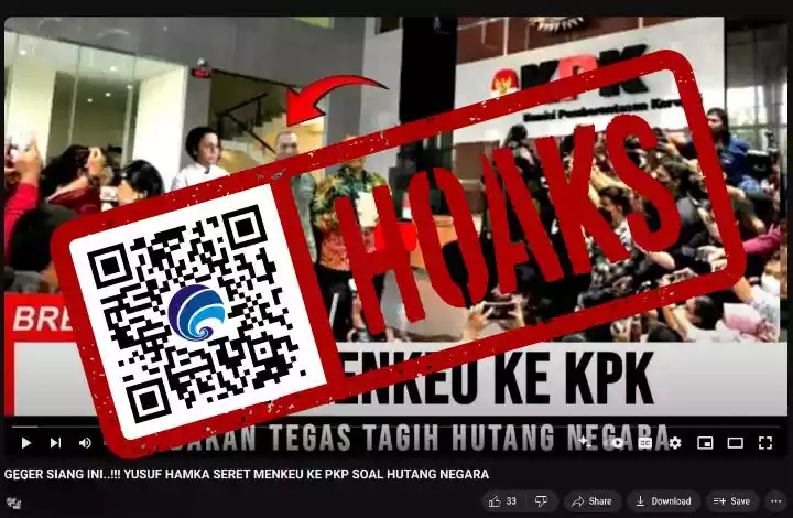 Hoaks Jusuf Hamka Seret Sri Mulyani ke KPK