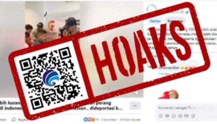 Hoaks Anak-anak Yatim Korban Perang Gaza Tiba di Indonesia