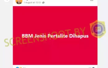Hoaks BBM Jenis Pertalite Dihapus