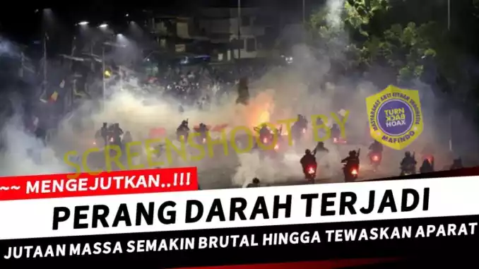 Hoaks Demo Mahasiswa Ricuh Hingga Tewaskan Aparat