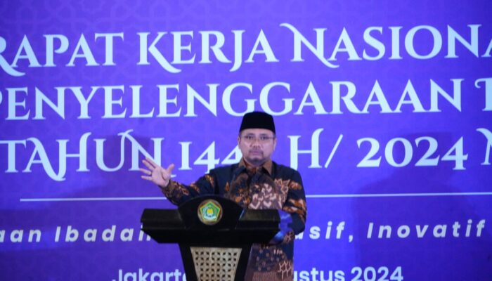 Gus Yaqut Harap Ada Evaluasi Besar Pelaksanaan Haji dalam Rakernas Kemenag