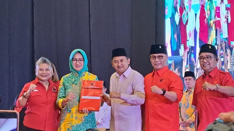Airin-Ade Maju di Pilgub Banten Didukung PDIP Tanpa Golkar