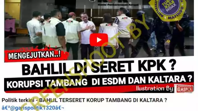 Bahlil Diseret KPK Gegara Korupsi Tambang? Cek tak