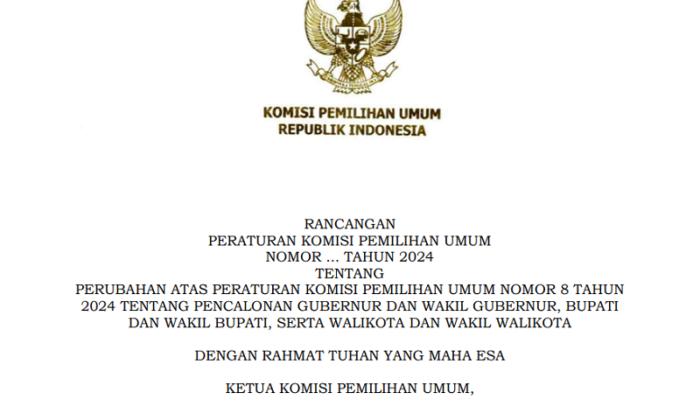 Draf PKPU Baru Akomodir Putusan MK