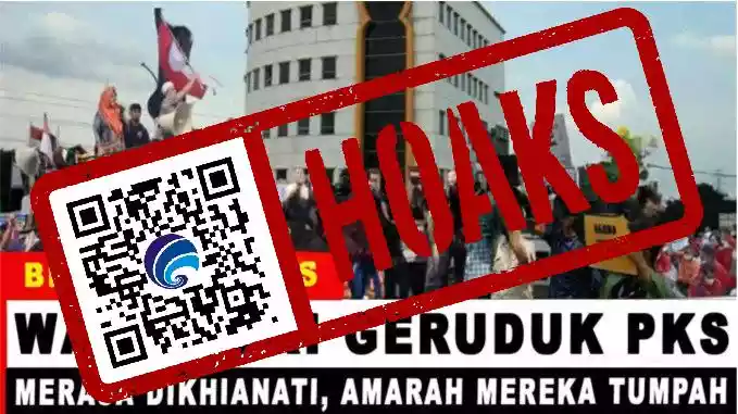 Hoaks Kantor PKS Dibakar Massa