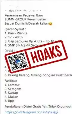 Beredar Info Rekrutmen BUMN 2024 , Awas Penipuan! Ini Faktanya