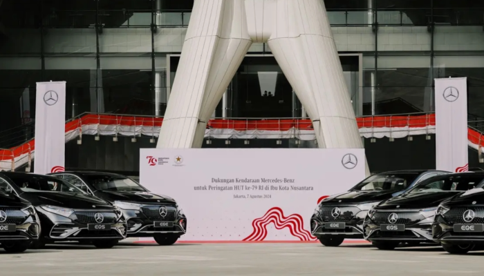 Sambut HUT RI Ke-79 Mercedes-Benz Kirimkan 3 Seri Mobil Listrik Ke IKN