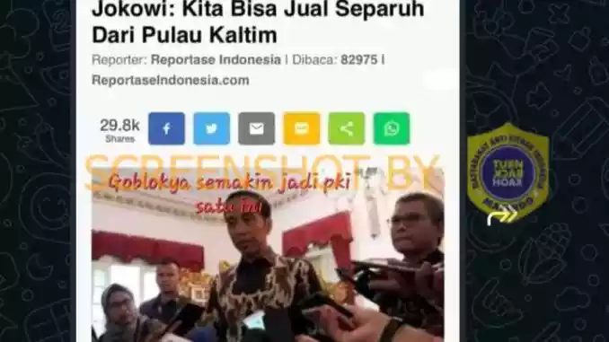 Minta Pindah IKN, Jokowi Jual Separuh Pulau Kaltim? Cek Faktanya