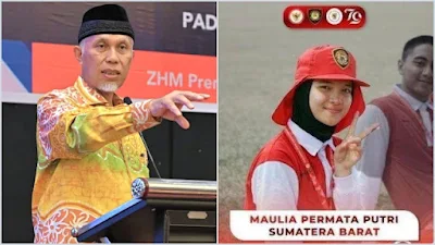 Gubenur Sumbar Ancam Tarik Paskibrakanya Jika Dilarang Berhijab saat Bertugas