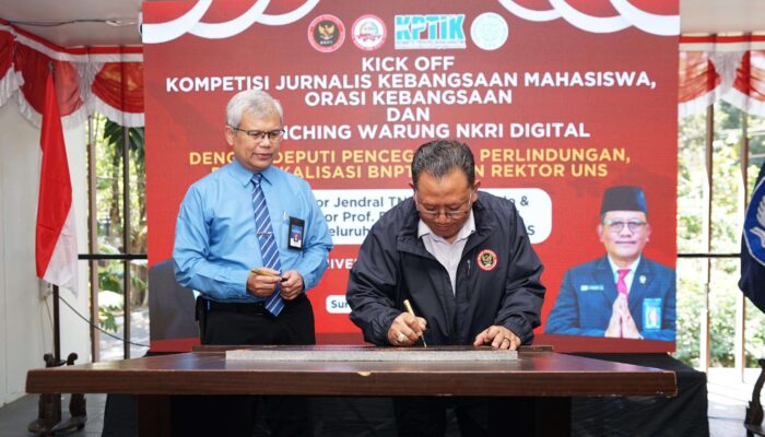 UNS Berkolaborasi dengan BNPT, Luncurkan Warung NKRI Digital sebagai Upaya Cegah Radikalisme