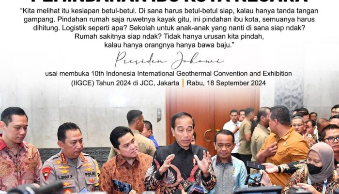 Presiden Jokowi : Pentingnya Kesiapan Total untuk Pemindahan Ibu Kota Negara