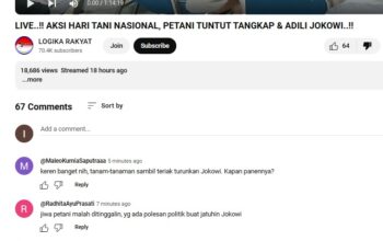 Tunggangi Hari Tani Nasional, Konten Buruh Jumhur Banjir Dislike & Hujatan dari Netizen