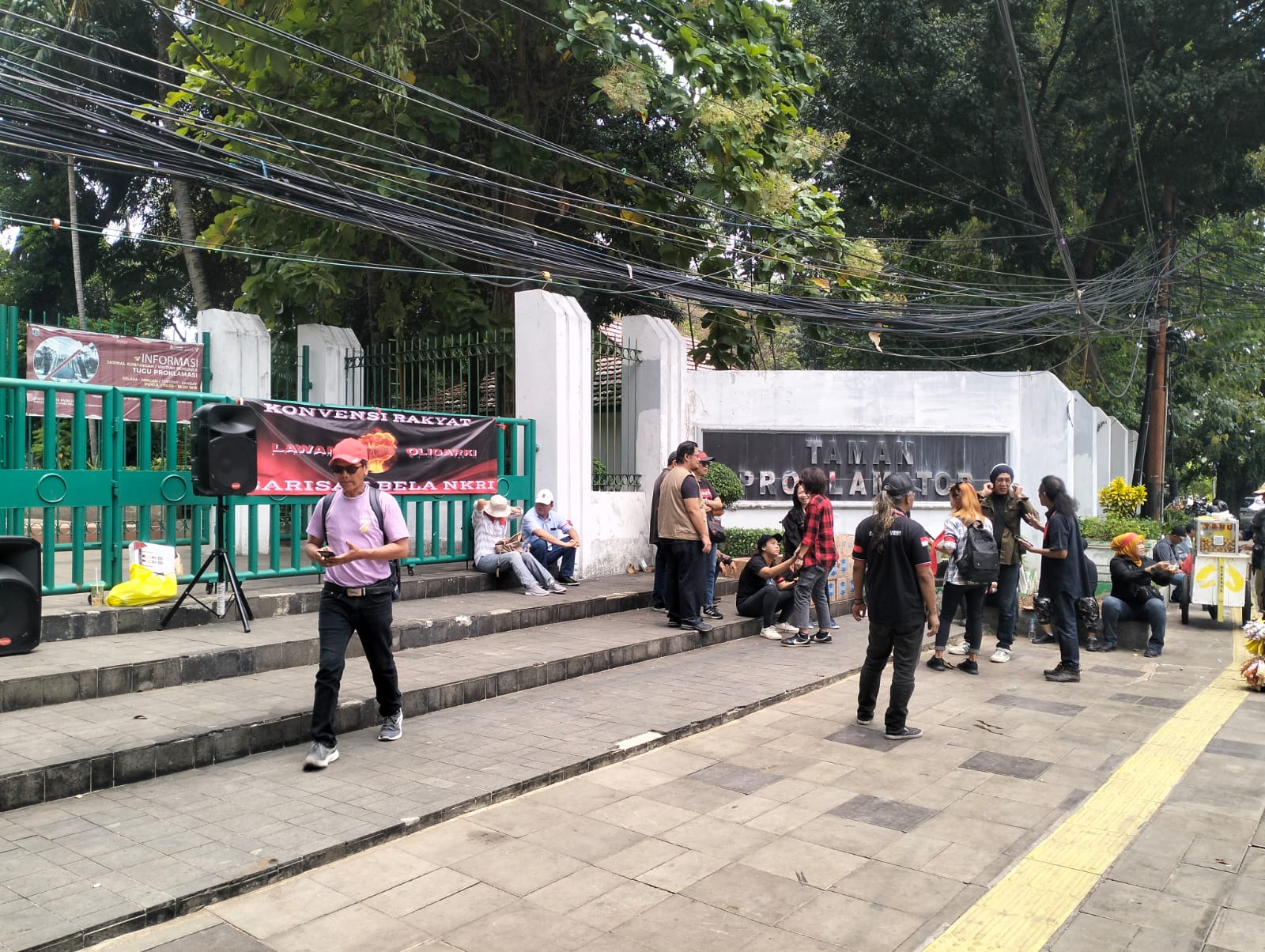 Tak Ada Massa Pasukan Berani Mati, Adanya Mimbar Bebas Barisan Bela NKRI Dipimpin Mantan Ketua Relawan Ganjar