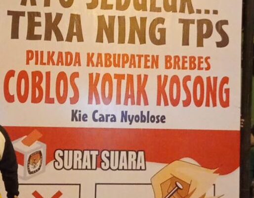 Pemilih Kotak Kosong Brebes Menguat Demi Melawan Calon Bupati Brebes Paramitha-Wurja