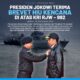 Presiden Jokowi Terima Brevet Kehormatan Hiu Kencana di Atas KRI RJW-992