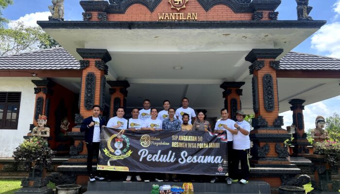 Peringati 3 Tahun Pengabdian, Resimen WSA Gelar Baksos Peduli Sesama di Jambi