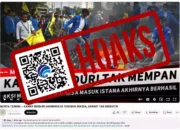 Hoaks Mahasiswa Berhasil Terobos Masuk Istana Saat Demo 22 Agustus