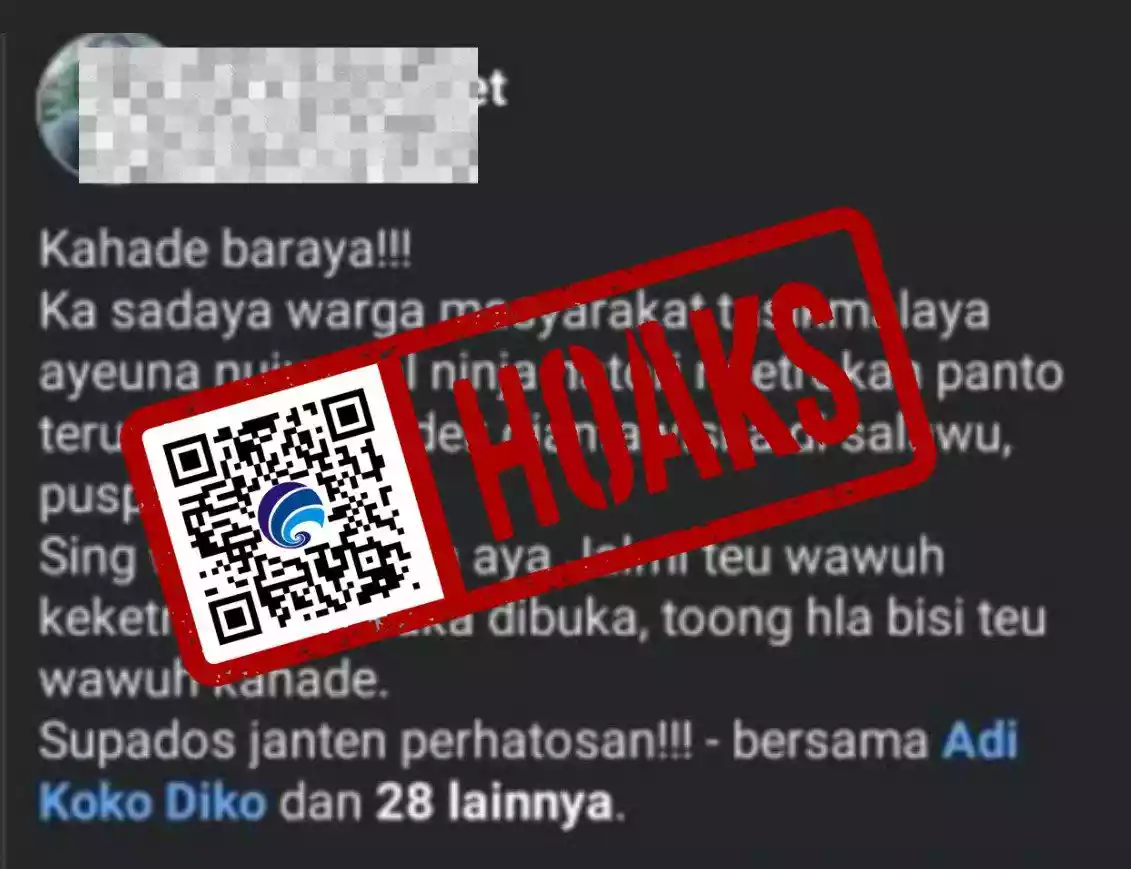 Hoaks Teror Ninja Ketuk Pintu di Tasikmalaya
