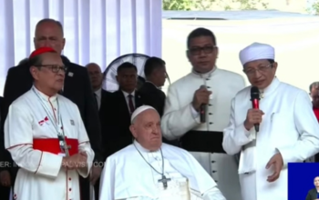 paus - imam besar resmikan jembatan