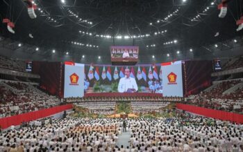 Penutupan Rapimnas Gerindra, Kader Kompak Nyanyikan Terima Kasih Jokowi