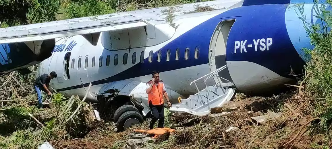 Pesawat Trigana Air Tergelincir di Yapen Papua, 42 Penumpang & 6 Crew Selamat