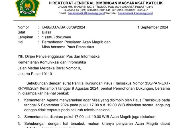 Sikapi Imbauan Kemenag Running Text Adzan, GPII : Sesuai Nilai Ke-Indonesia-an