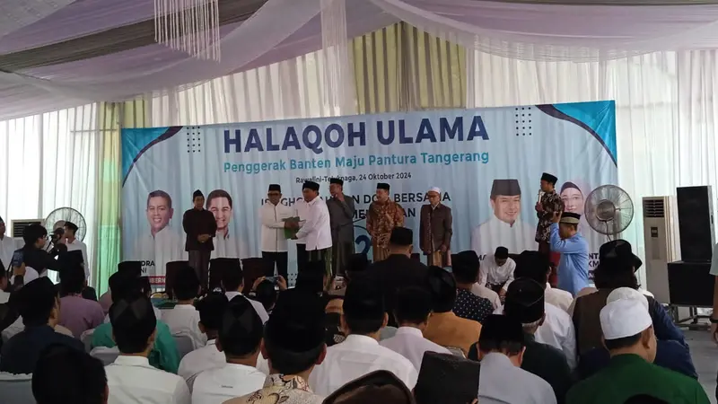 Halaqoh Ulama Se-Pantura Tangerang Deklarasi Dukung Andra Soni sebagai Gubernur Banten