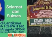 Kemah Indonesia : Selamat Atas Dilantiknya Ananda Tohpati sebagai Anggota DPR RI Periode 2024-2029