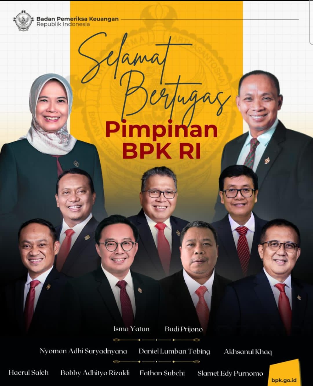 Isma Yatun Kembali Jabat Ketua BPK RI