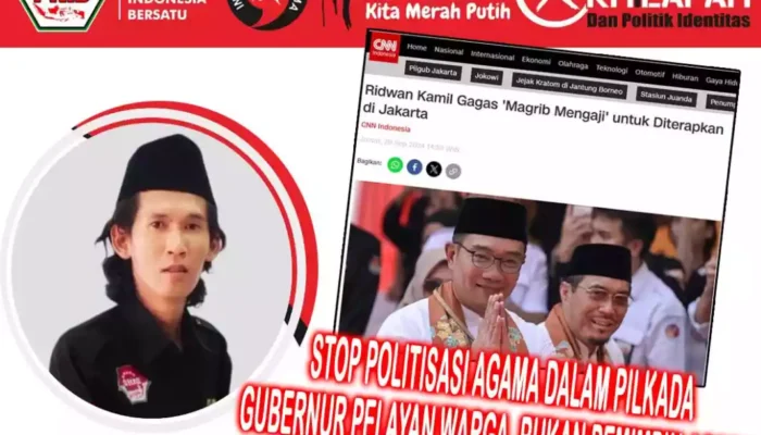 PNIB : Stop Bawa-bawa Agama dalam Kampanye, Pilkada Memilih Pemimpin yang Melayani Rakyat Bukan Pemimpin Agama
